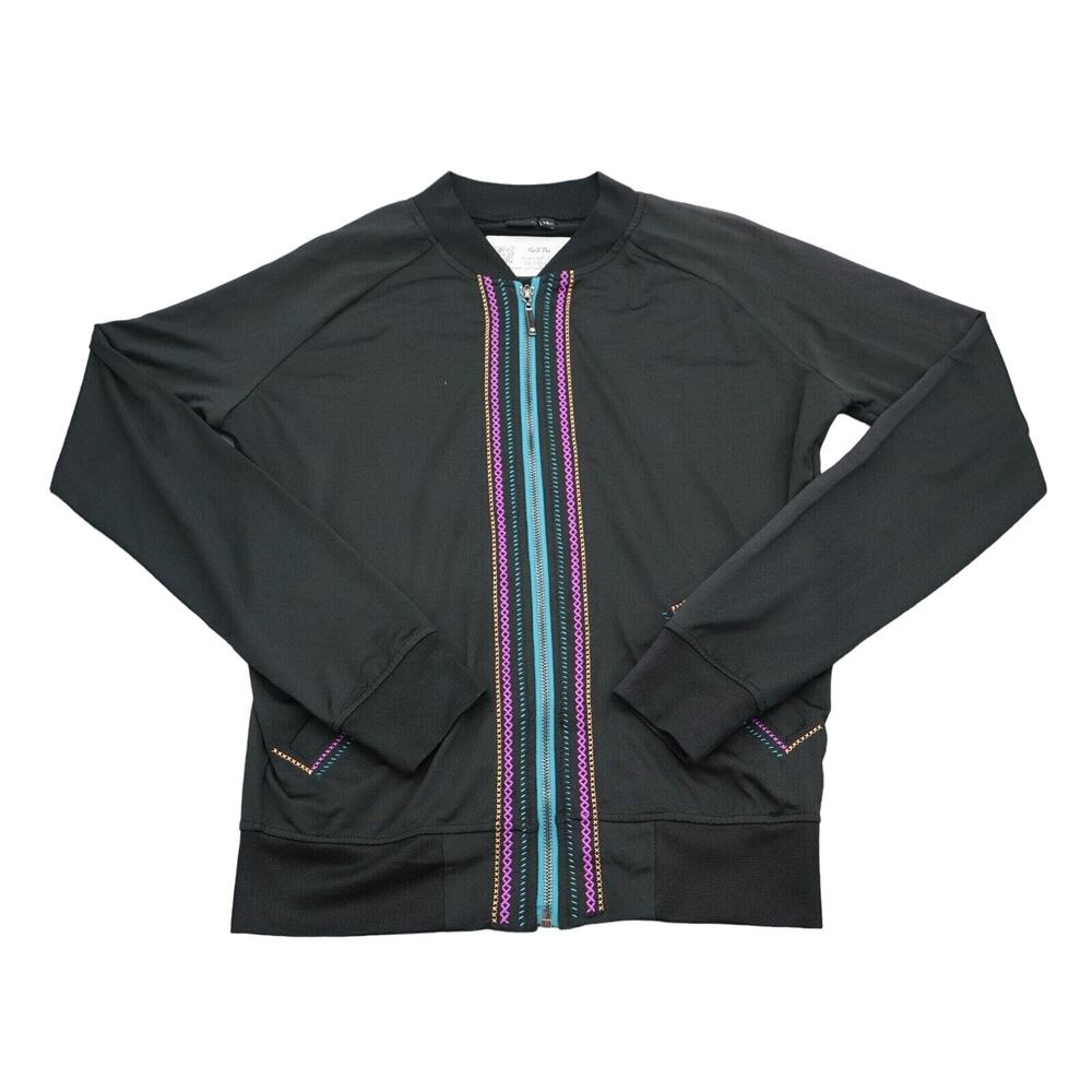 Cruel Jacket Mens S Black Long Sleeve Banded Cuffs High Neck Full Zip Outwear